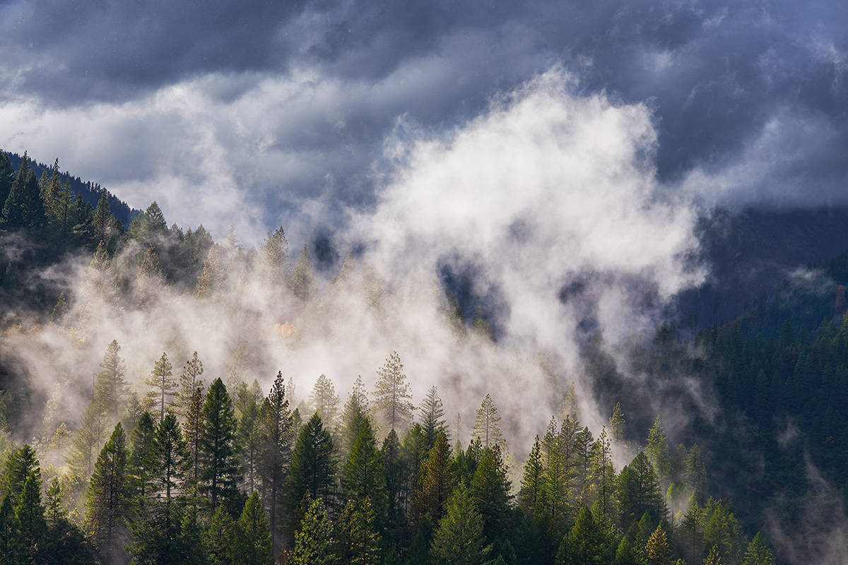 Storm in the Sierra Nevada Mountains